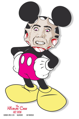 Illustration for article titled Can This Art Show Possibly Capture The Full Glory Of Nicolas Cage?